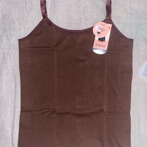 NWT Women's Shapermint Chocolate Camisole Top XL